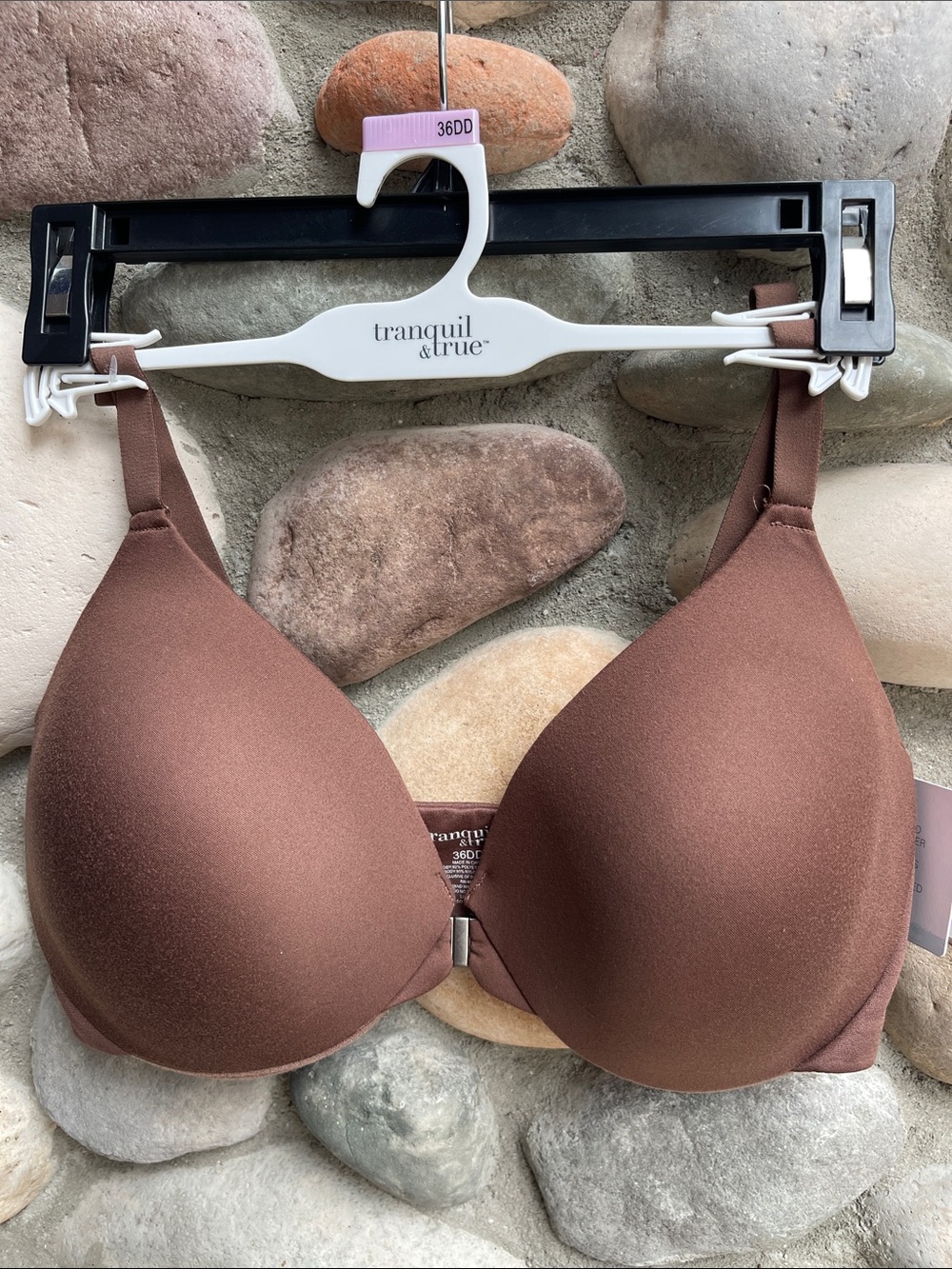 Tranquil & True Brown 36DD Seamless Lightly Lined T-Shirt Bra NWT